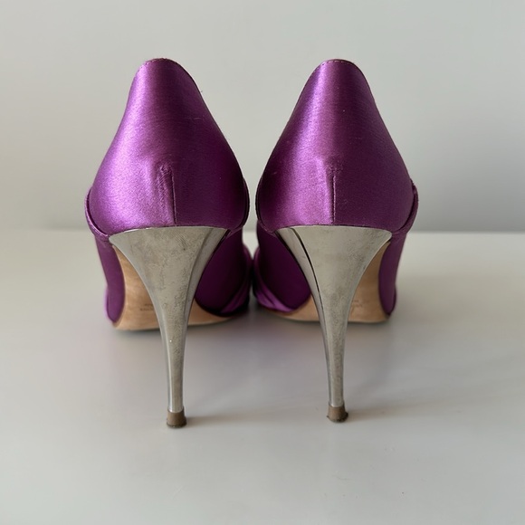 AUTHENTIC Giuseppe Zanotti Satin Peeptoe Size US8/ EU8 - Picture 3 of 10